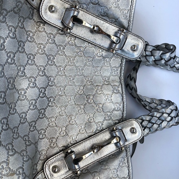 Rare Silver Gucci Guccisima Pelham - Picture 10 of 16